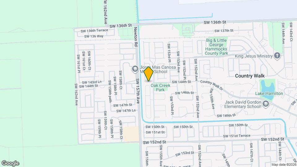 15561 SW 144th Terrace Map and Location Details