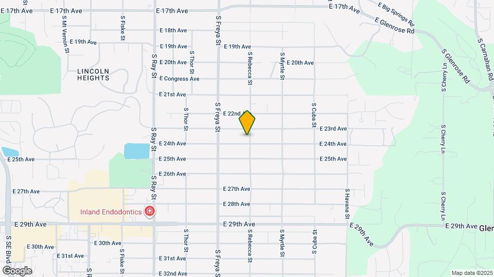 3727 E 24th Ave Map and Location Details