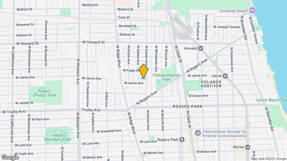 7340 N Damen Ave Map and Location Details