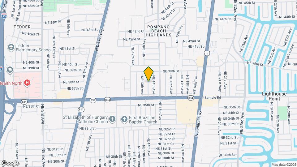 3730 NE 13th Ter Mapa y Detalles de la Ubicación