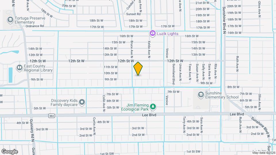 3728 9th St W Map and Location Details