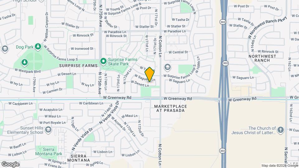 17136 W Desert Ln Mapa y Detalles de la Ubicación