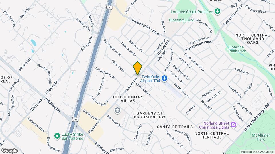 551 Heimer Rd Map and Location Details