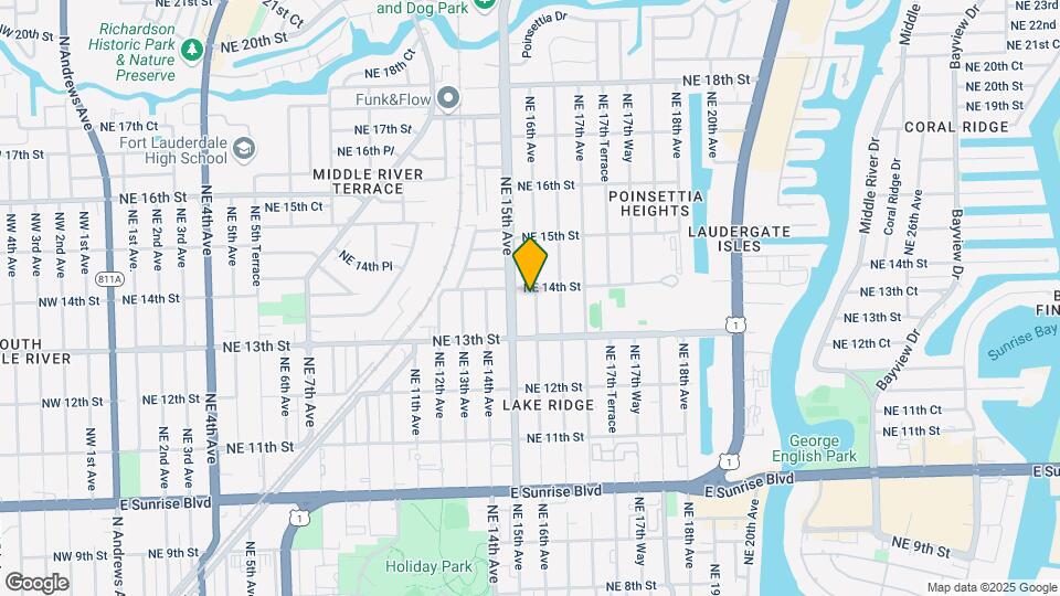 1337 NE 16th Ave Map and Location Details