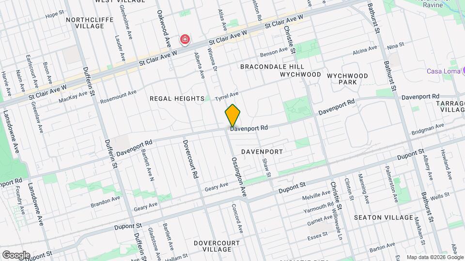 1113 Davenport Rd, Unit 1 Map and Location Details