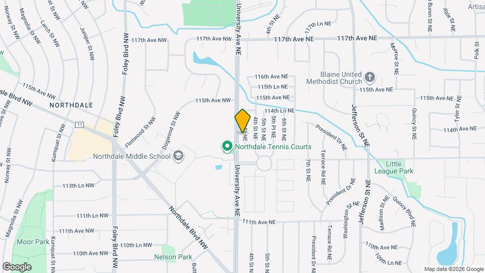 11364 3rd St NE Map and Location Details