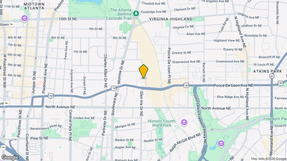 722 Lakeview Ave NE Map and Location Details