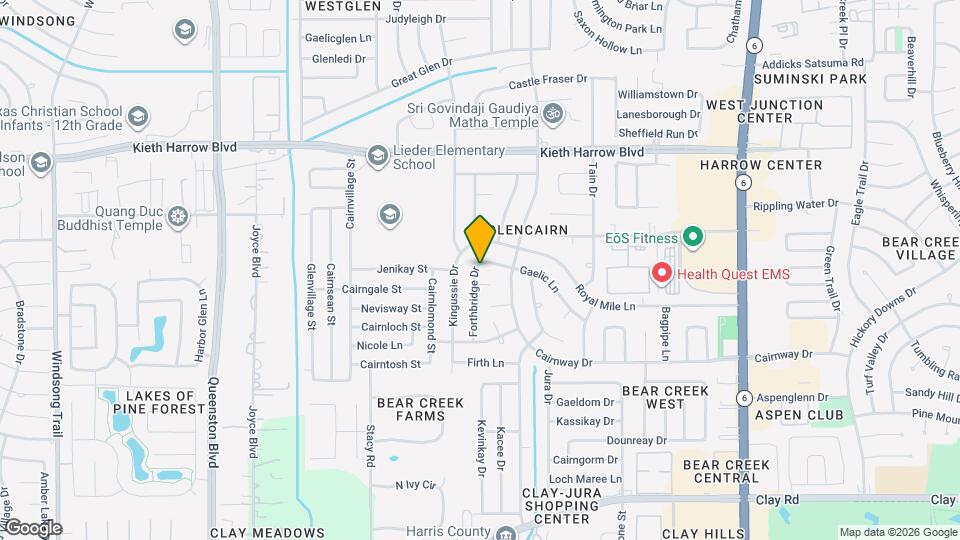 16807 Gaelic Ln Map and Location Details