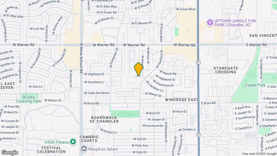 1671 N Garrett Dr, Unit 500 Map and Location Details