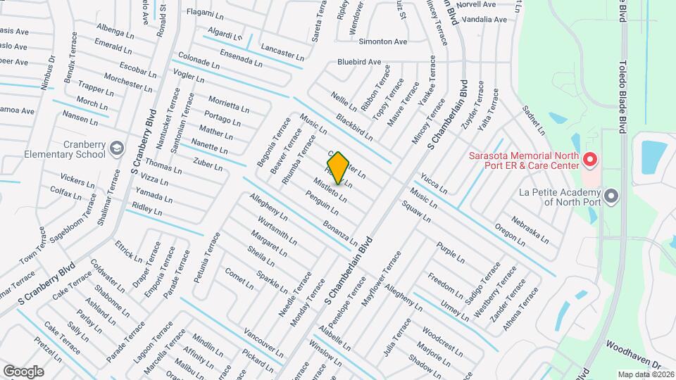 2260 Mistleto Ln Map and Location Details