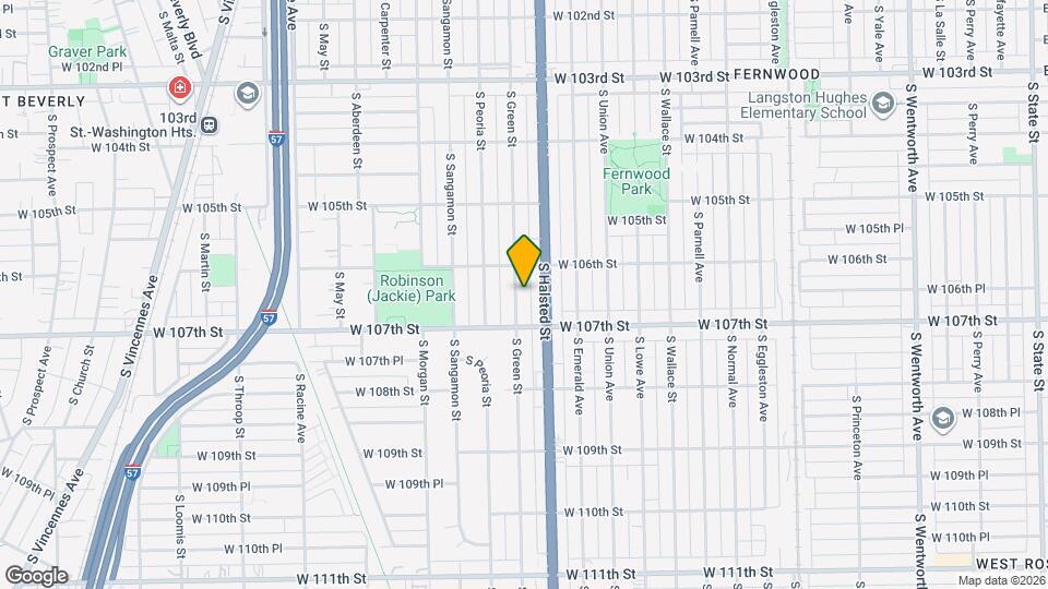 10625 S Green St Map and Location Details