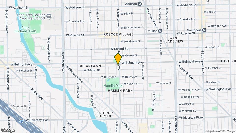 3142 N Damen Ave Mapa y Detalles de la Ubicación