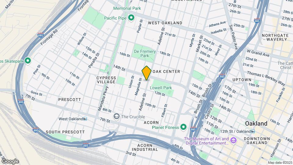 1301 Adeline St, Unit LWR Mapa y Detalles de la Ubicación