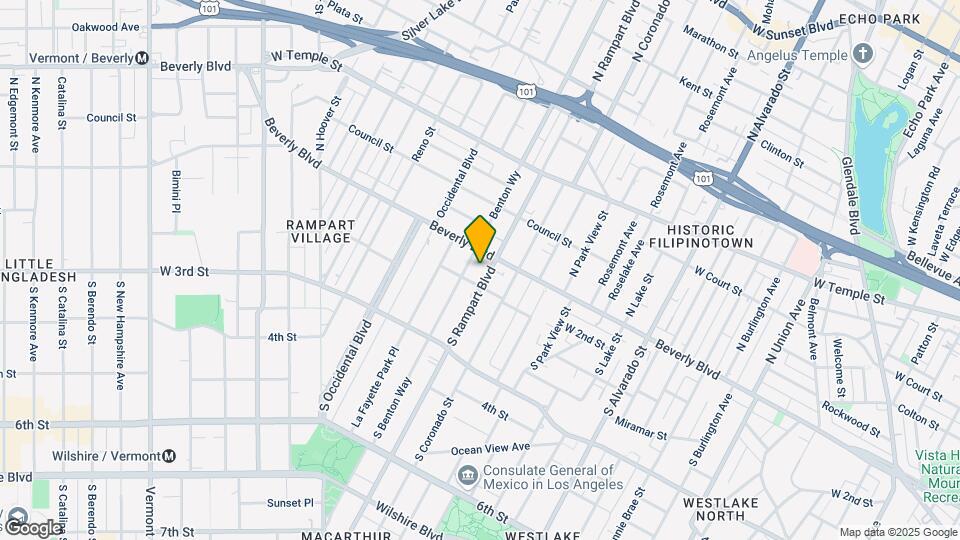 119 S Rampart Blvd Map and Location Details