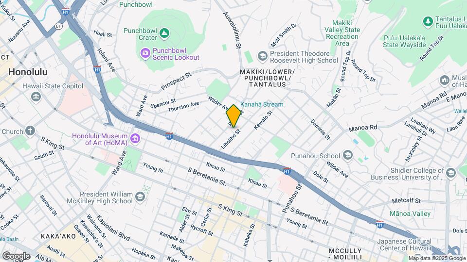 Liholiho Townhouses Mapa y Detalles de la Ubicación
