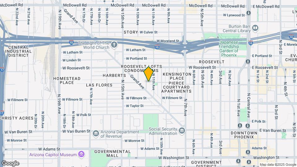 719 N 12th Ave Map and Location Details