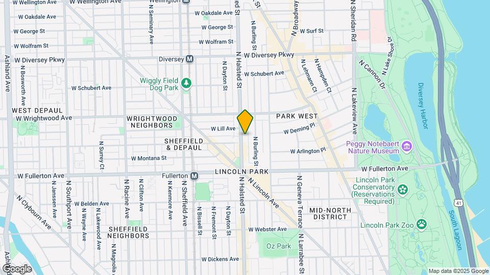 2509 N Halsted St Mapa y Detalles de la Ubicación