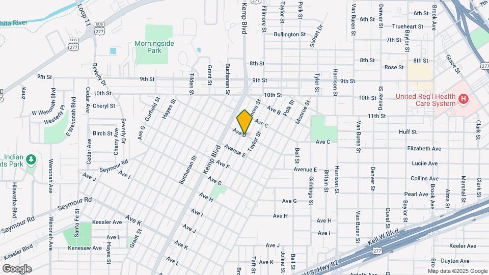 1401 Fillmore St Map and Location Details