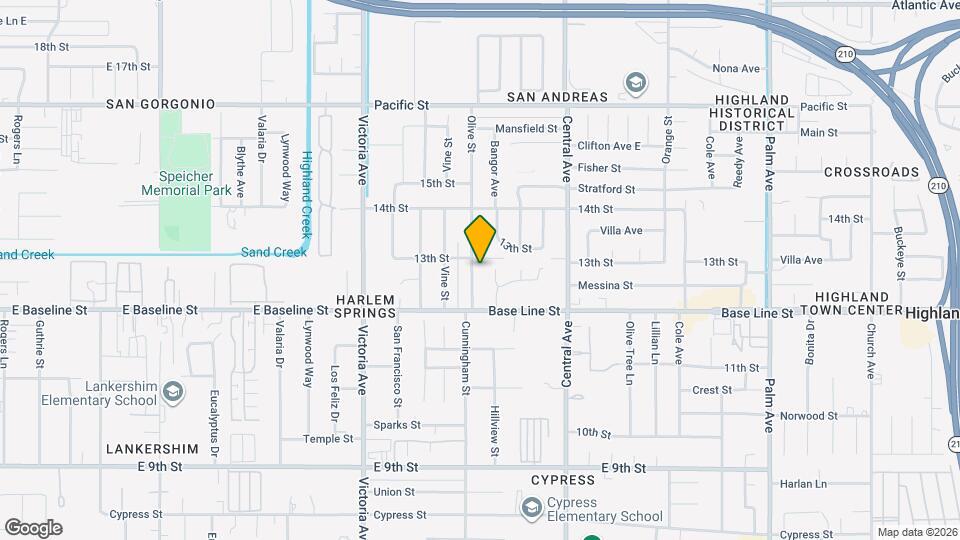 7221 Olive St Map and Location Details