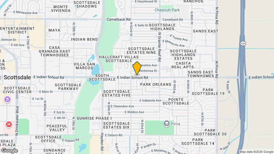 4354 N 82nd Pl Map and Location Details