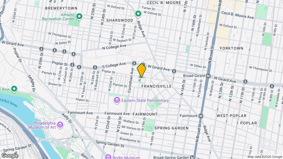 871 N 20th St Map and Location Details