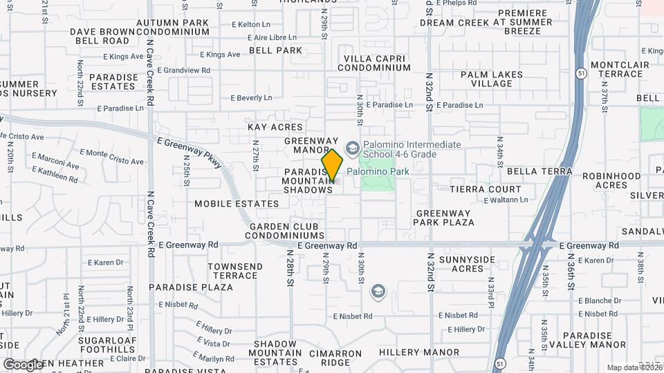 15677 N 29th St Map and Location Details