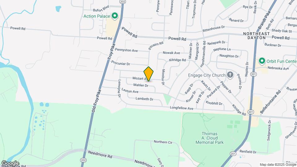 4451 Mahler Dr Map and Location Details