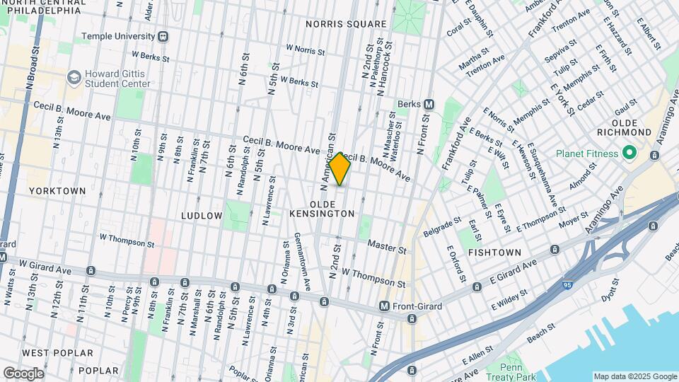 1535 North Philip Street, Unit Olde Kensington Gem Map and Location Details