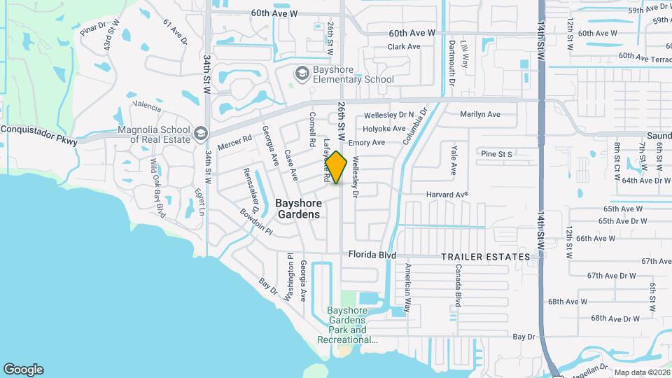 6432 26th St W Map and Location Details