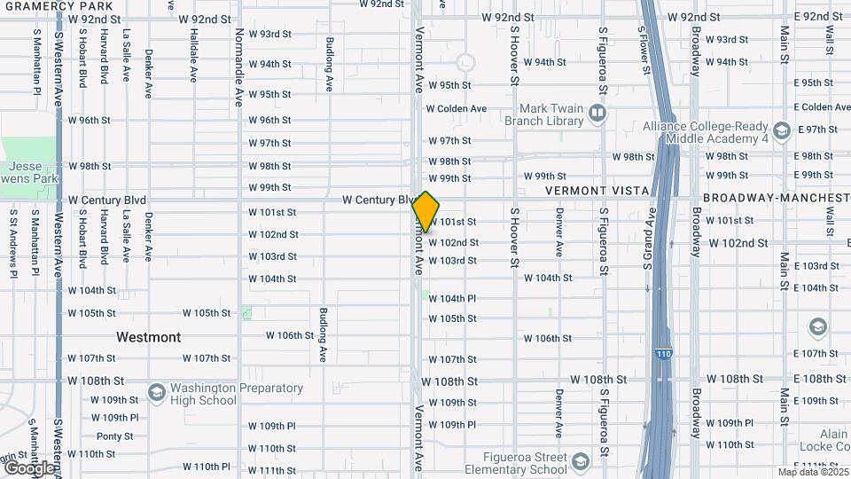 855 W 102nd St Mapa y Detalles de la Ubicación