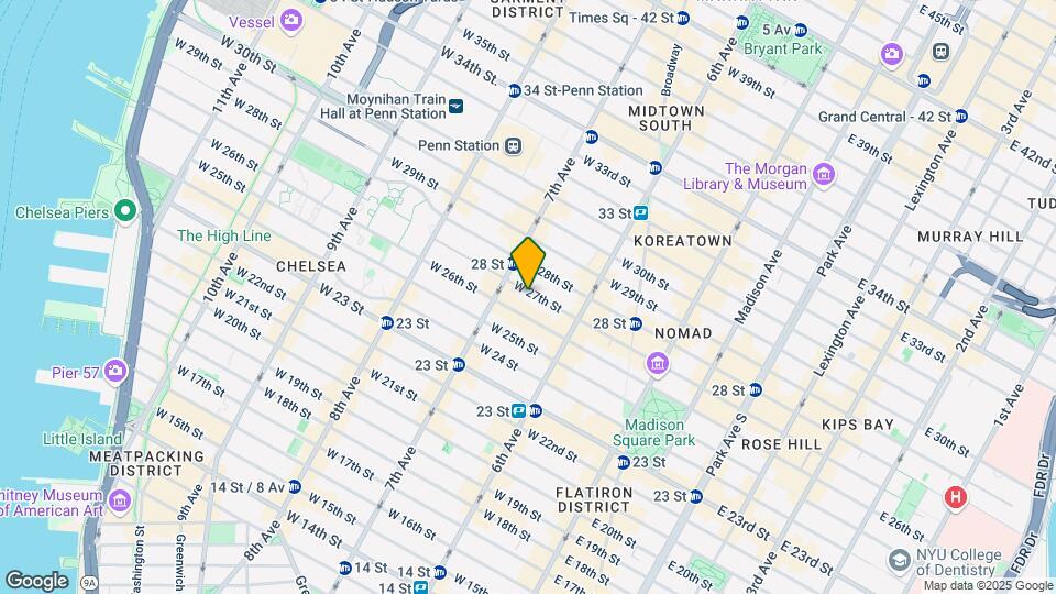 144-152 W 27th St Map and Location Details