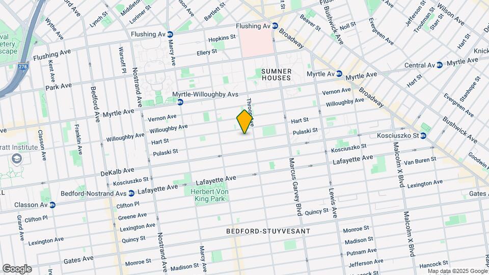 191 Pulaski St Map and Location Details