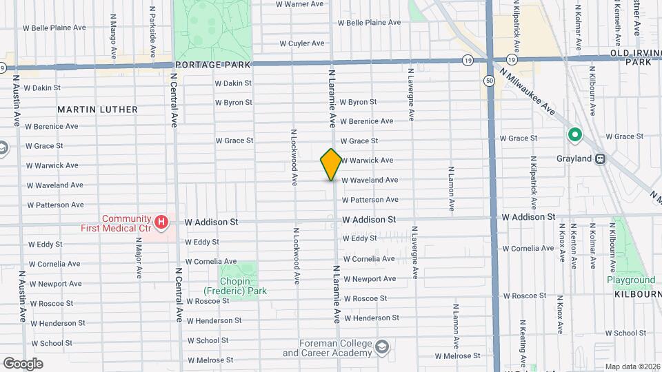 3658 N Laramie Ave Map and Location Details