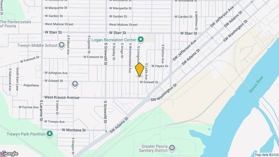 1714 S Livingston St Mapa y Detalles de la Ubicación