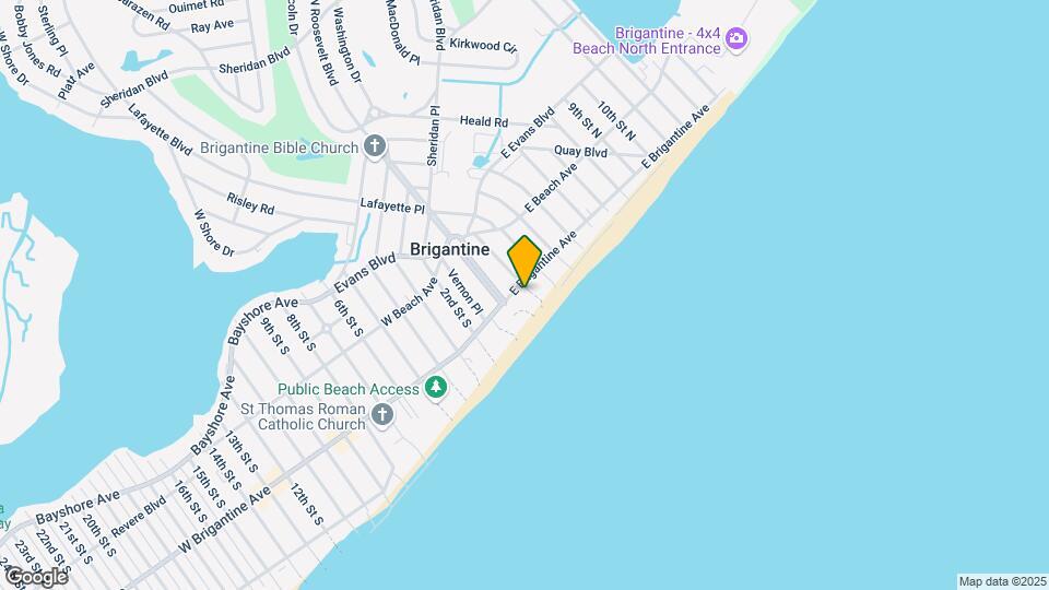 114 E Brigantine Ave Mapa y Detalles de la Ubicación