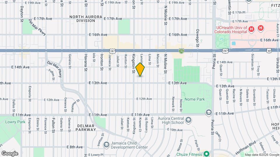 1325 Lansing St Map and Location Details