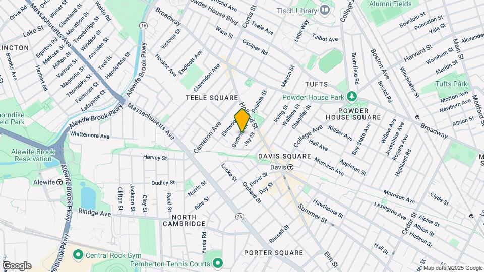 34 Gorham St, Unit 1 Map and Location Details