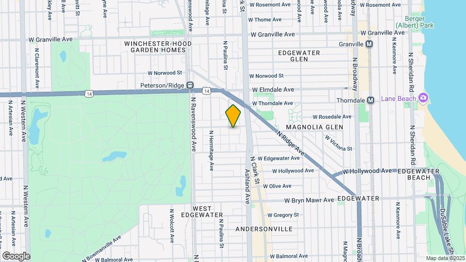 5845 N Paulina St, Unit 3 Map and Location Details