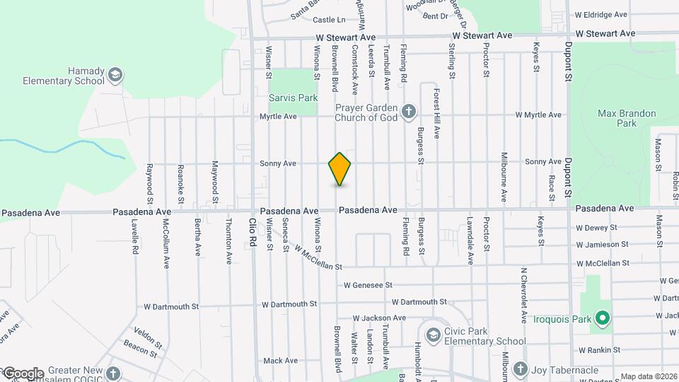 3506 Brownell Blvd Map and Location Details