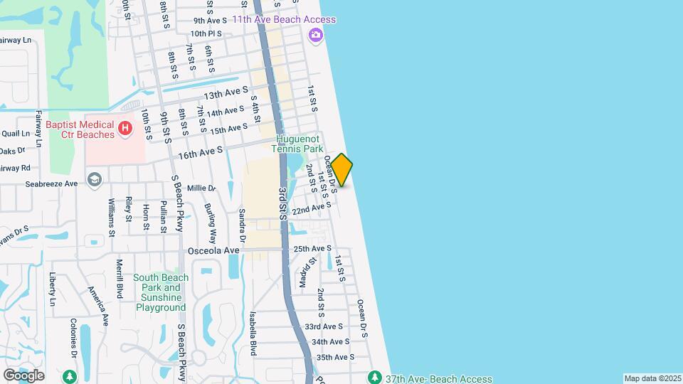 2100 Ocean Dr S Mapa y Detalles de la Ubicación