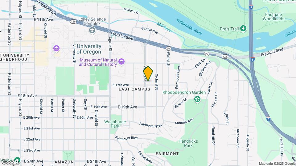 1909 E 17th Ave Map and Location Details