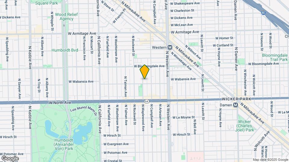 1709 N Maplewood Ave Mapa y Detalles de la Ubicación