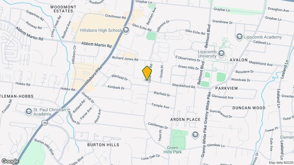 4123 Lone Oak Rd Map and Location Details