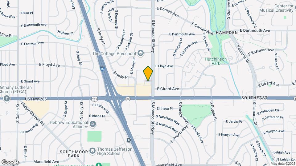 3369 S Monaco St Pkwy Map and Location Details