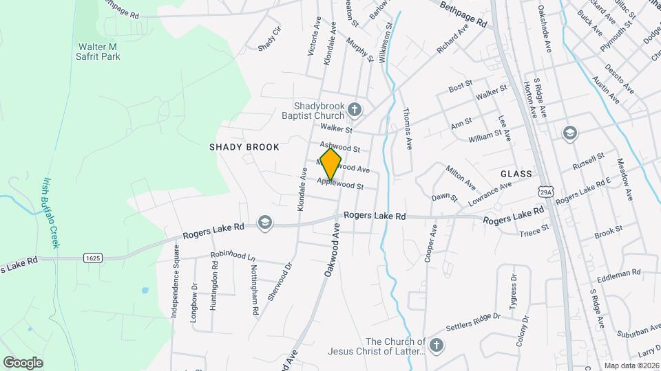 801 Applewood St Map and Location Details