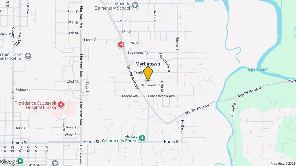 2297 Hillcrest Ave Map and Location Details