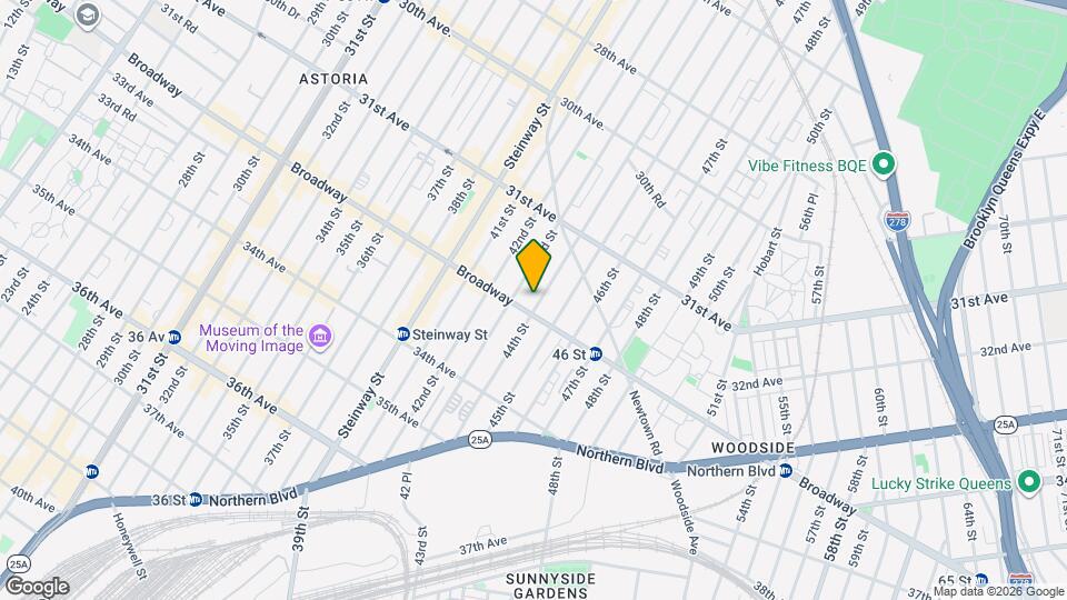 31-80 44th St Mapa y Detalles de la Ubicación