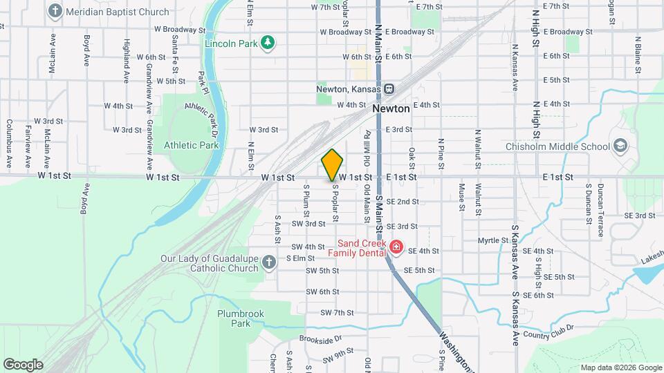 109 S Poplar St Map and Location Details