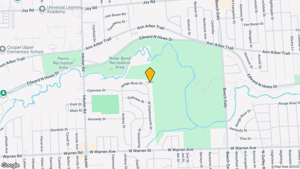 26616 Rouge River Dr Map and Location Details