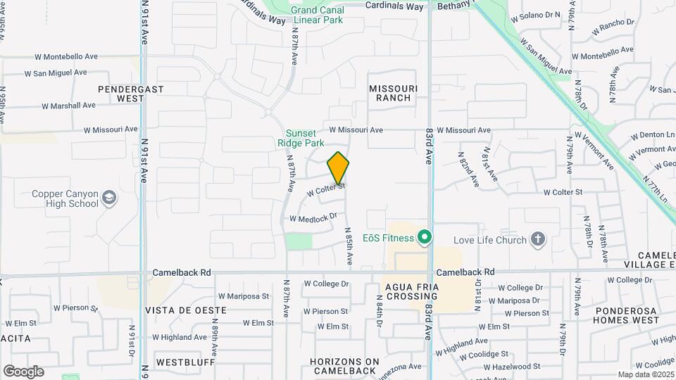 8509 W Colter St Map and Location Details